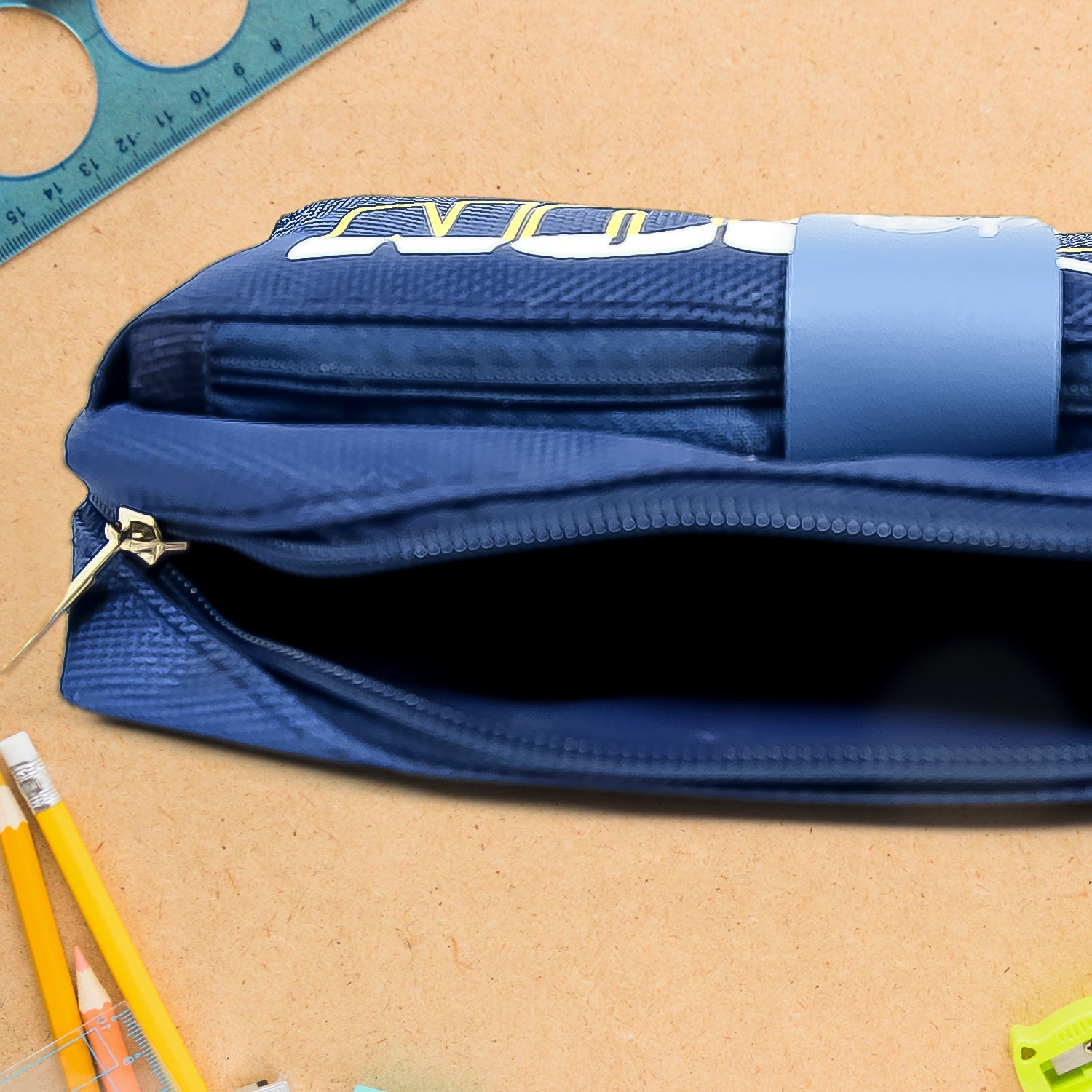 Pencil Pouch With Zipper 1 Pc / 2 Compartment) Pencil Pouch With Zipper 1 Pc / 2 Compartment)